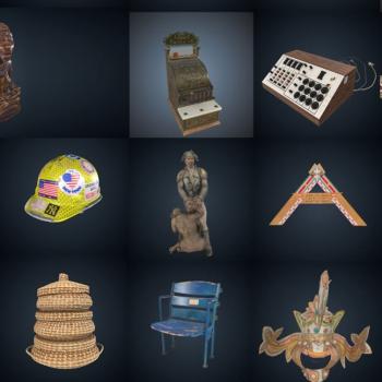 grid of 3d images