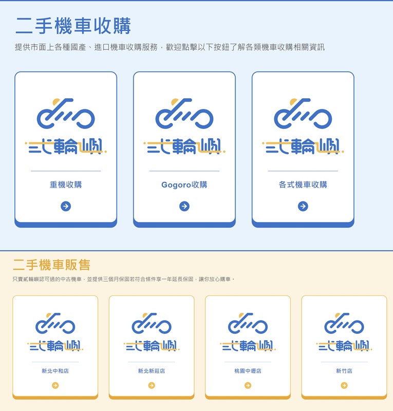 【台南二手機車】貳輪嶼。最懂年輕人的中古機車行，提供到府機車收購，戴蒙老闆的直營店、還有提供賣機車線上免費估價