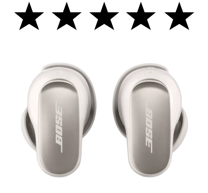 5-star review for Bose QuietComfort Ultra Earbuds.