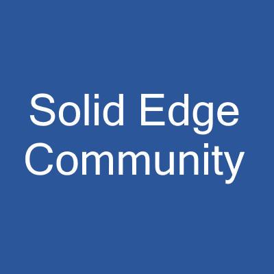 @SolidEdgeCommunity