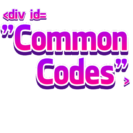 @Common-Codes