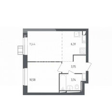 Квартира 35,5 м², 1-комнатная - изображение 3