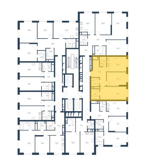 75,1 м², 2-комнатная квартира 28 500 000 ₽ - изображение 8