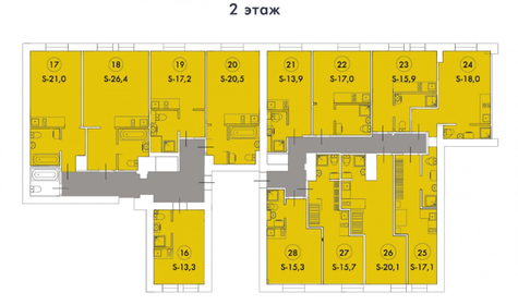 Квартира 15,3 м², студия - изображение 1