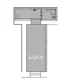 Квартира 21 м², студия - изображение 1