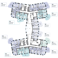 Квартира 151,5 м², 3-комнатная - изображение 2