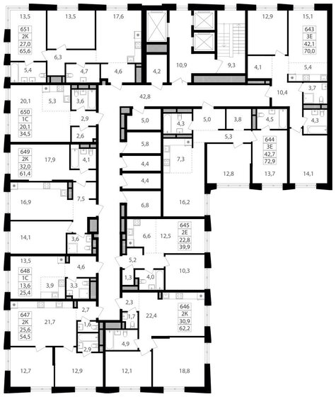 53,7 м², 2-комнатная квартира 21 028 920 ₽ - изображение 33