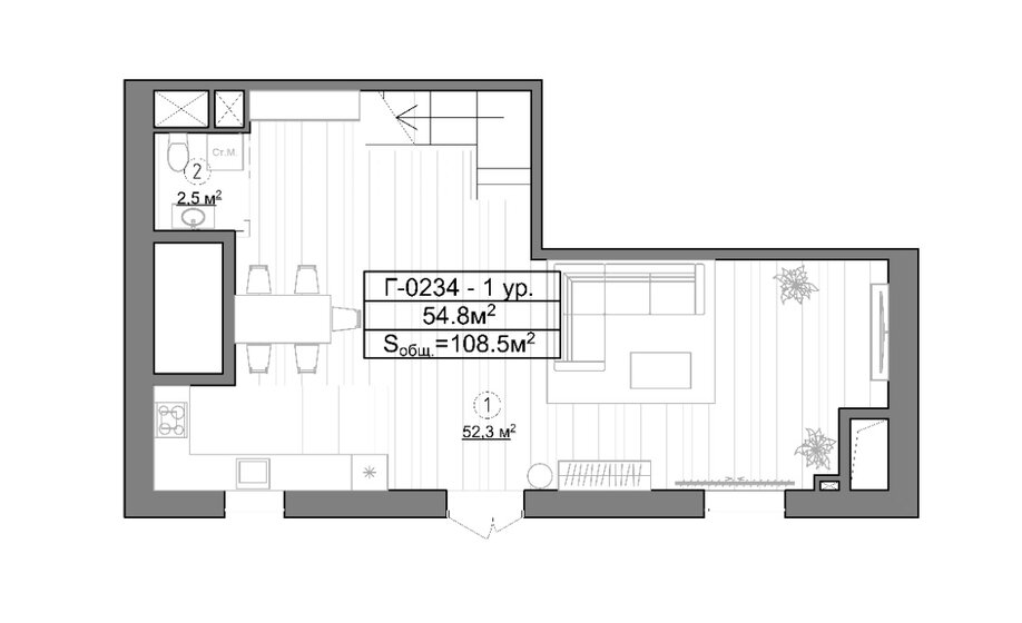 45 м², 2-комнатная квартира 13 500 000 ₽ - изображение 101