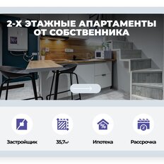 Квартира 35,7 м², студия - изображение 2