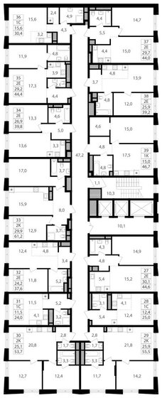 53,7 м², 2-комнатная квартира 21 028 920 ₽ - изображение 20