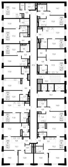 42,1 м², 1-комнатная квартира 18 292 450 ₽ - изображение 28