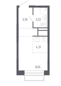 Квартира 20 м², студия - изображение 1