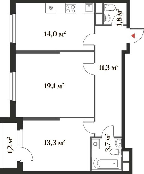 62 м², 2-комнатная квартира 15 999 718 ₽ - изображение 36