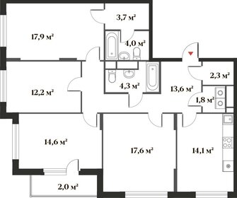 Квартира 106,1 м², 4-комнатная - изображение 1