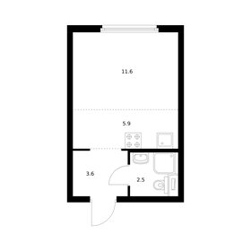 Квартира 23,6 м², студия - изображение 1