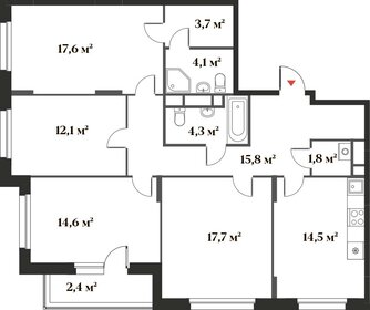 Квартира 106,1 м², 4-комнатная - изображение 1