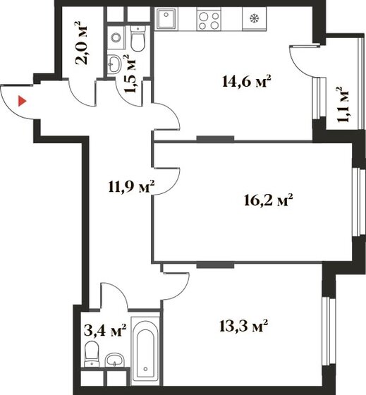 62 м², 2-комнатная квартира 15 999 718 ₽ - изображение 30