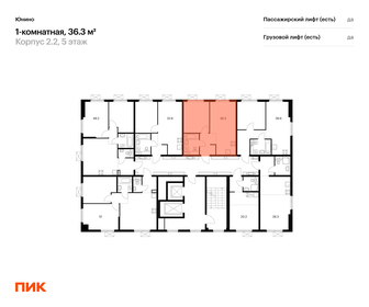 Квартира 36,3 м², 1-комнатная - изображение 2