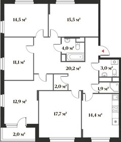 Квартира 117,3 м², 5-комнатная - изображение 1