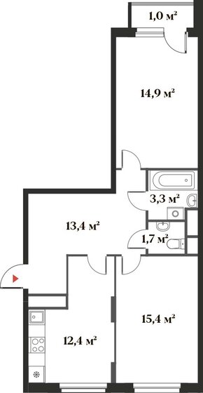 62 м², 2-комнатная квартира 15 999 718 ₽ - изображение 22