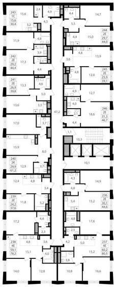 42,1 м², 1-комнатная квартира 18 292 450 ₽ - изображение 35