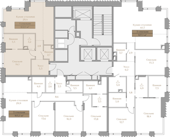 Квартира 63 м², 1-комнатная - изображение 2