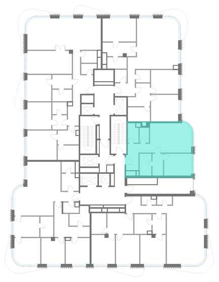 77 м², 2-комнатная квартира 98 365 696 ₽ - изображение 114