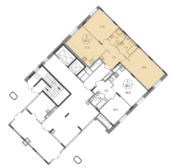 61,8 м², 2-комнатная квартира 17 238 498 ₽ - изображение 40