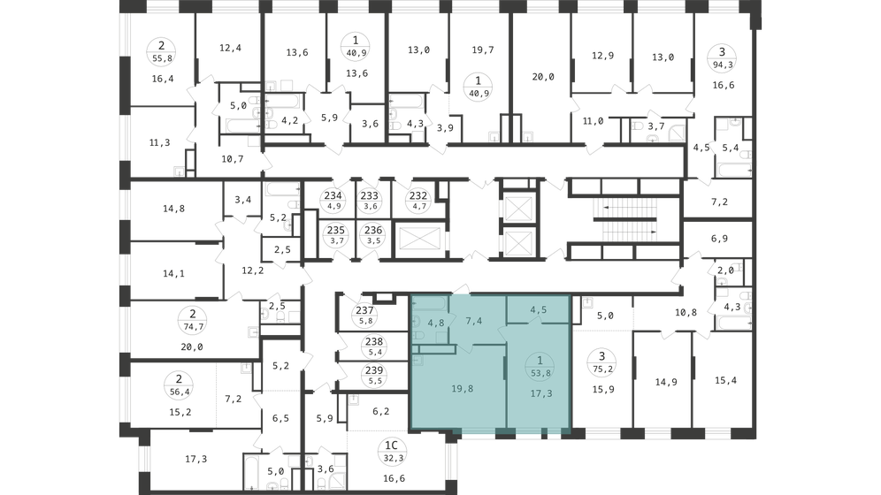 50 м², 1-комнатная квартира 12 904 407 ₽ - изображение 38