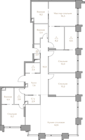 Квартира 163,3 м², 4-комнатная - изображение 1