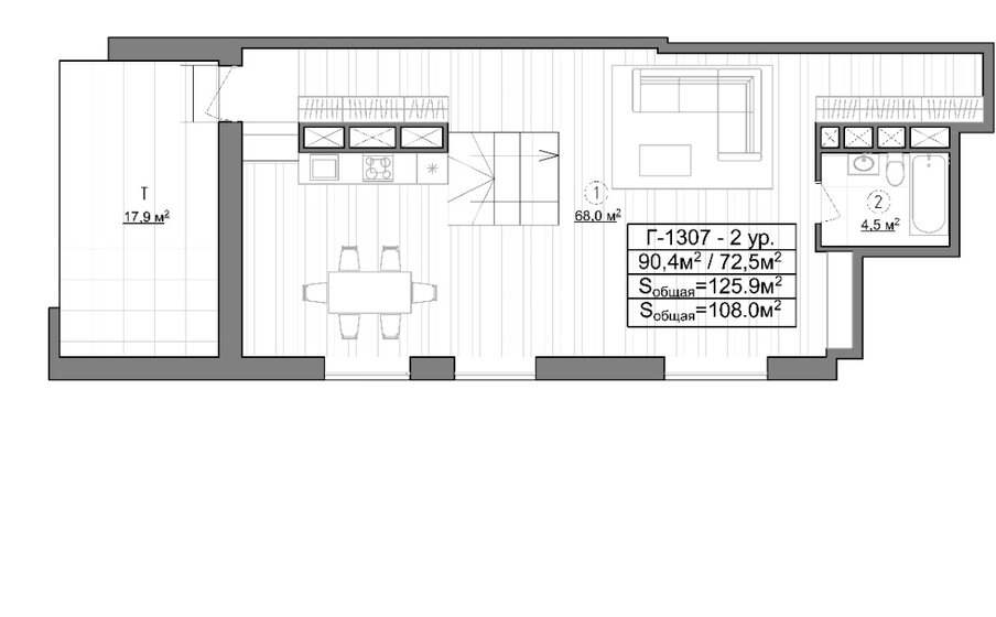 45 м², 2-комнатная квартира 13 500 000 ₽ - изображение 92