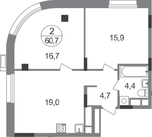 79 м², 2-комнатная квартира 24 200 000 ₽ - изображение 84