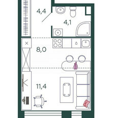 Квартира 27,9 м², студия - изображение 5