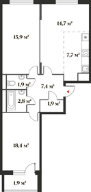 Квартира 71,9 м², 3-комнатная - изображение 1