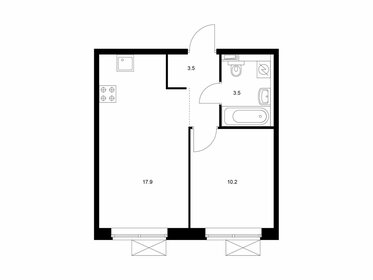 Квартира 35,1 м², 1-комнатная - изображение 1