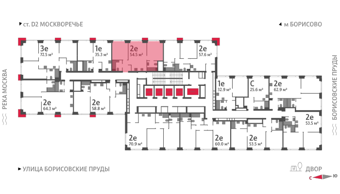 53,5 м², 2-комнатная квартира 15 799 000 ₽ - изображение 43