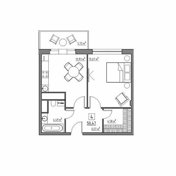 40,2 м², 1-комнатная квартира 7 200 000 ₽ - изображение 80