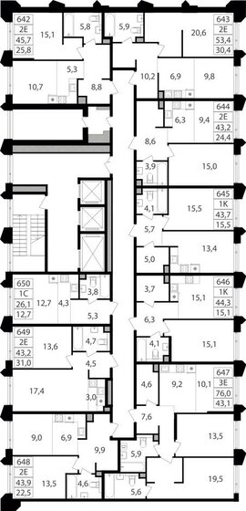 40 м², 2-комнатная квартира 15 600 000 ₽ - изображение 103