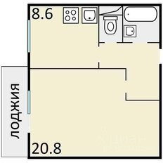 Квартира 39 м², 1-комнатная - изображение 2