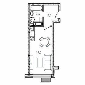 Квартира 24,9 м², студия - изображение 1