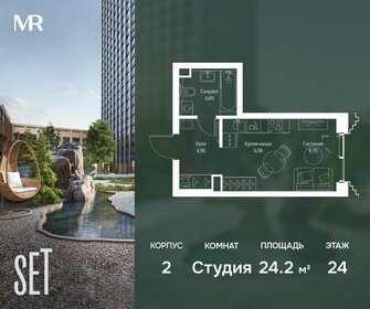 Квартира 24,2 м², студия - изображение 1