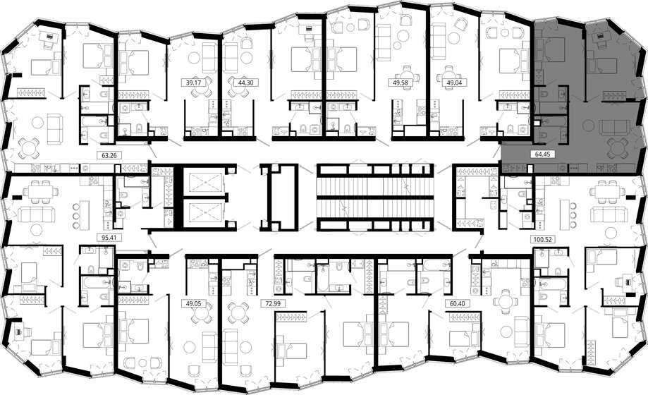 90,2 м², 2-комнатная квартира 52 065 960 ₽ - изображение 52