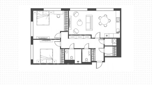 Квартира 77,5 м², 3-комнатная - изображение 1