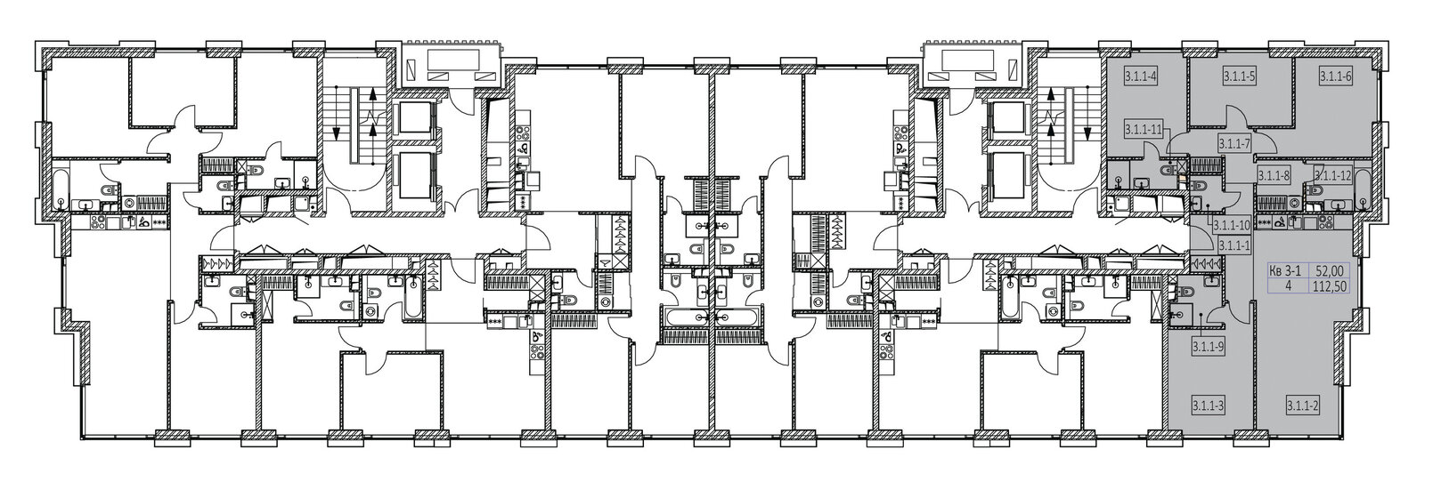 108 м², 4-комнатная квартира 43 274 844 ₽ - изображение 45