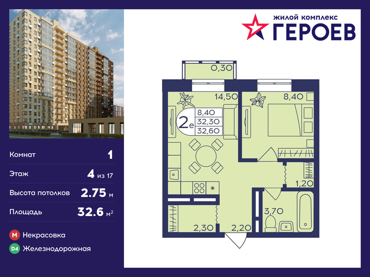 26 м², 1-комнатная квартира 5 200 000 ₽ - изображение 49