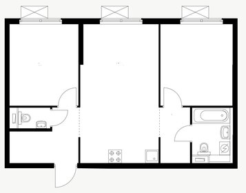 Квартира 58,3 м², 2-комнатная - изображение 1