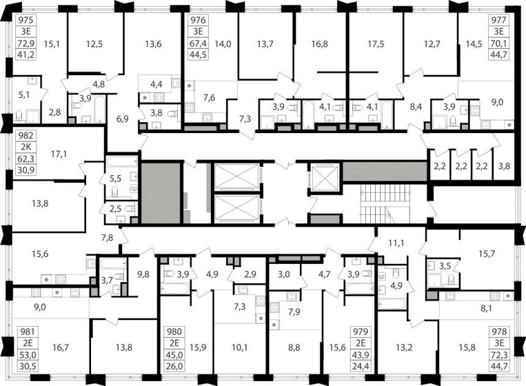 67,3 м², 2-комнатная квартира 32 122 290 ₽ - изображение 31