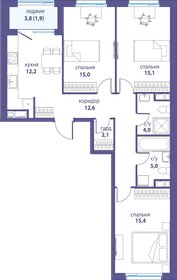 Квартира 83,3 м², 3-комнатная - изображение 1