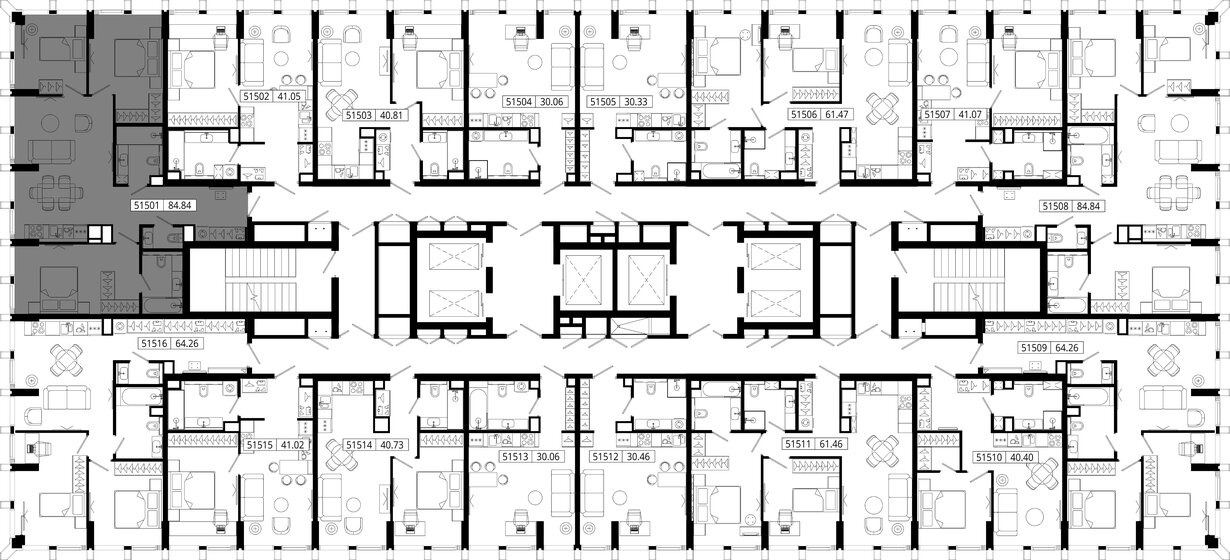 85,2 м², 3-комнатная квартира 39 383 336 ₽ - изображение 26