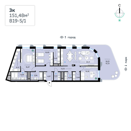 265 м², 5-комнатная квартира 382 500 000 ₽ - изображение 122